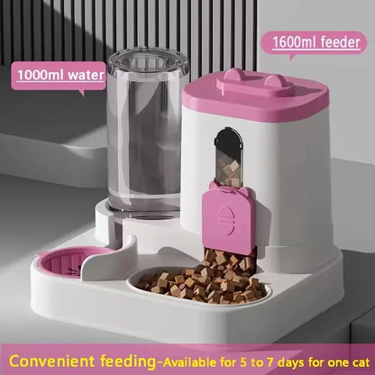 2-in-1 Automatic Cat Feeder and Water Dispenser with Smart Portion Control