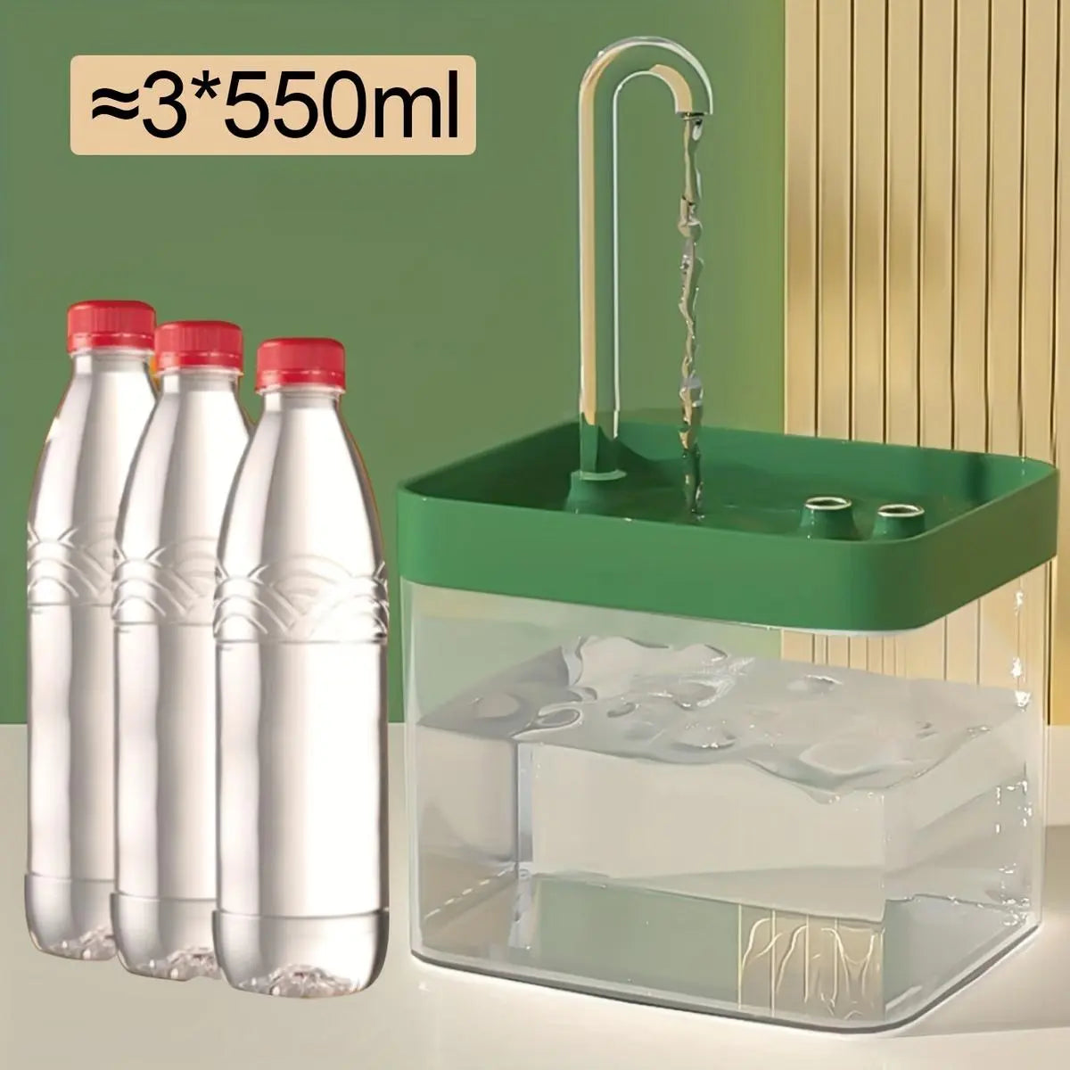 Automatic USB Pet Water Fountain - Silent Drinking Water Dispenser for Cats and Dogs (USB Plug-In Required)
