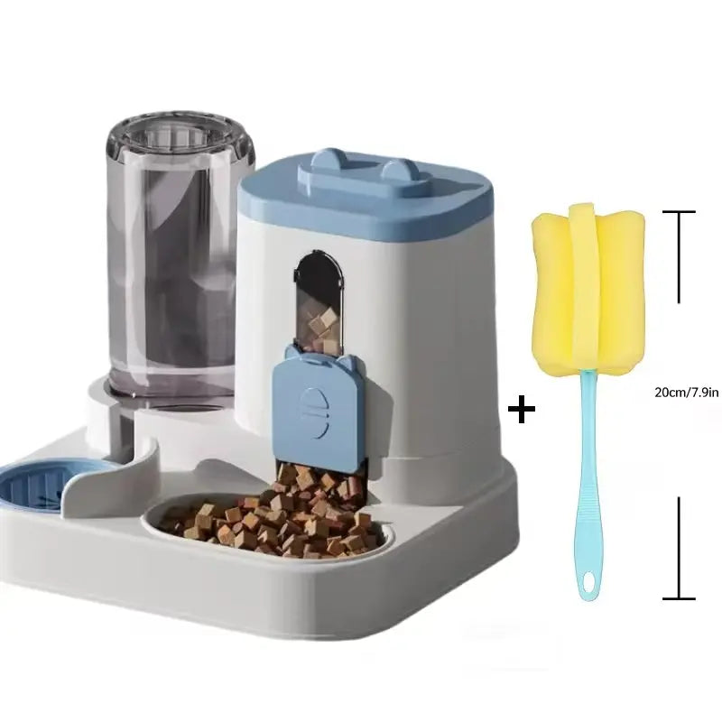 2-in-1 Automatic Cat Feeder and Water Dispenser with Smart Portion Control