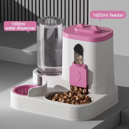 2-in-1 Automatic Cat Feeder and Water Dispenser with Smart Portion Control