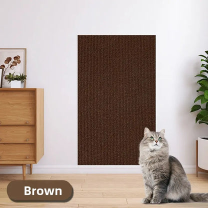 Cat Scratch Furniture Protector - Self-Adhesive Anti-Scratch Couch Shield, Durable and Trimmable Scratching Pad for Sofas, Walls, and Doors
