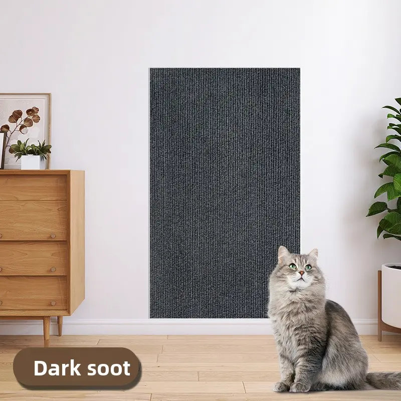 Cat Scratch Furniture Protector - Self-Adhesive Anti-Scratch Couch Shield, Durable and Trimmable Scratching Pad for Sofas, Walls, and Doors