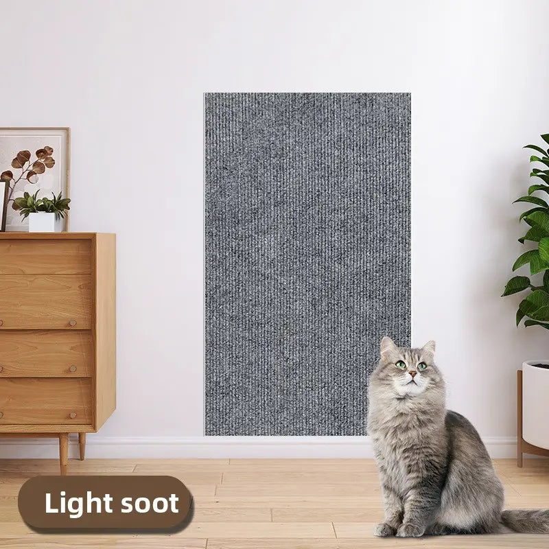 Cat Scratch Furniture Protector - Self-Adhesive Anti-Scratch Couch Shield, Durable and Trimmable Scratching Pad for Sofas, Walls, and Doors