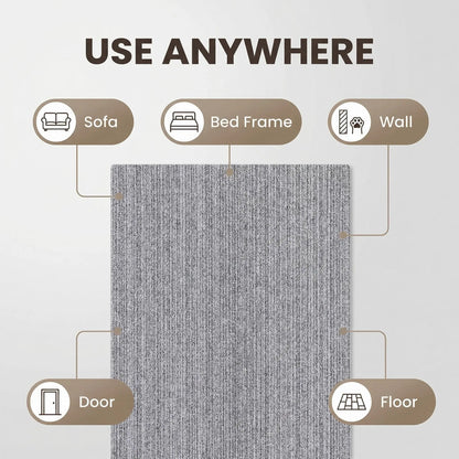 Cat Scratch Furniture Protector - Self-Adhesive Anti-Scratch Couch Shield, Durable and Trimmable Scratching Pad for Sofas, Walls, and Doors