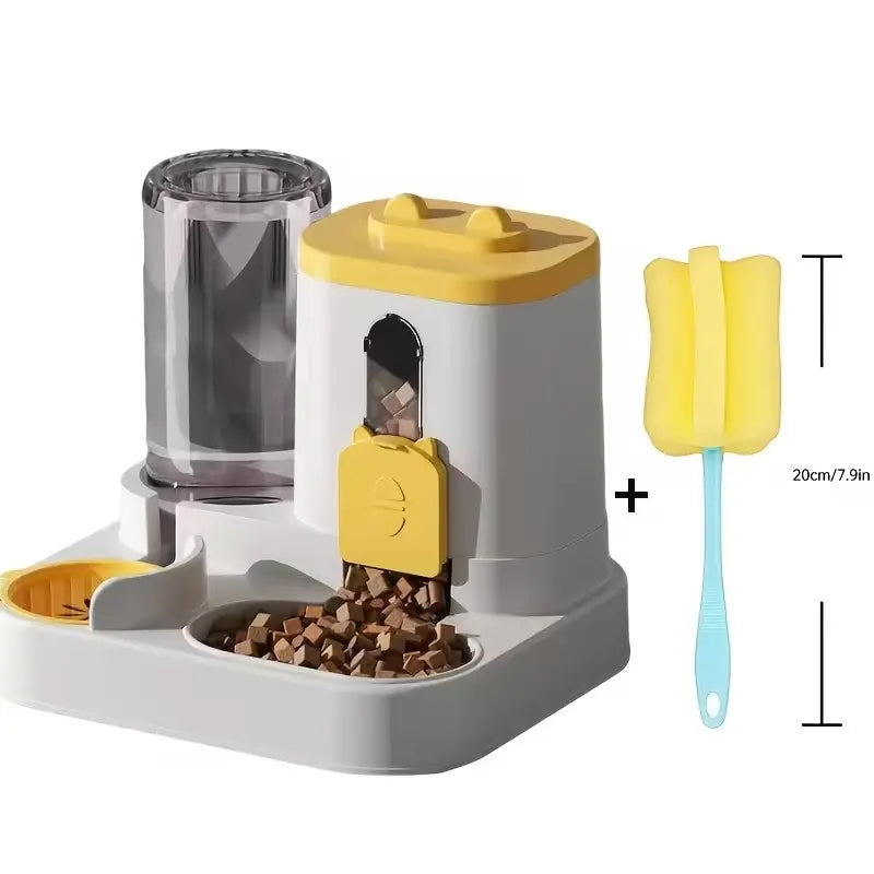 2-in-1 Automatic Cat Feeder and Water Dispenser with Smart Portion Control