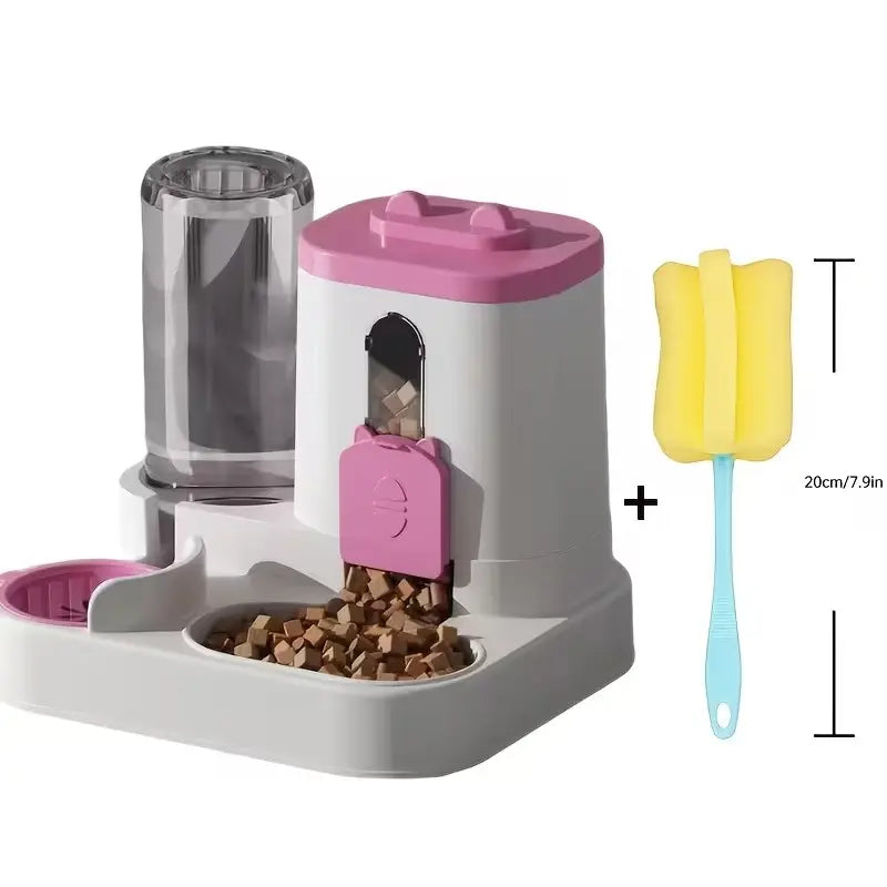 2-in-1 Automatic Cat Feeder and Water Dispenser with Smart Portion Control