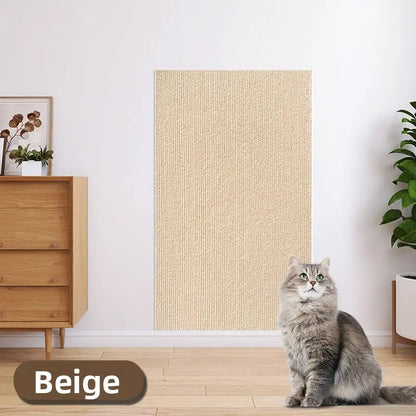 Cat Scratch Furniture Protector - Self-Adhesive Anti-Scratch Couch Shield, Durable and Trimmable Scratching Pad for Sofas, Walls, and Doors