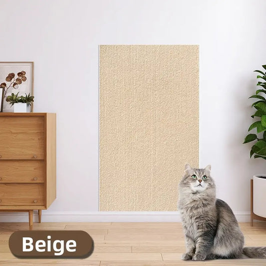 Cat Scratch Furniture Protector - Self-Adhesive Anti-Scratch Couch Shield, Durable and Trimmable Scratching Pad for Sofas, Walls, and Doors