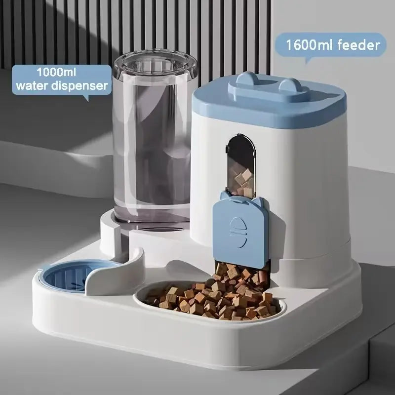 2-in-1 Automatic Cat Feeder and Water Dispenser with Smart Portion Control