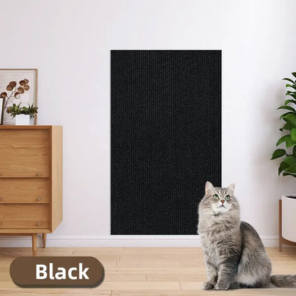 Cat Scratch Furniture Protector - Self-Adhesive Anti-Scratch Couch Shield, Durable and Trimmable Scratching Pad for Sofas, Walls, and Doors