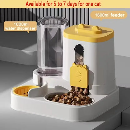 2-in-1 Automatic Cat Feeder and Water Dispenser with Smart Portion Control