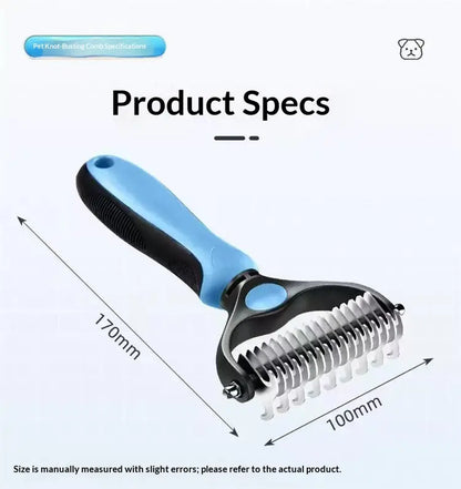 #Summervibes #Petlovers Pain-Free Dematting Undercoat Rake for Pets, Double-Sided Shedding Brush, Effective Tangles Remover Tool for Dogs & Cat Comb , Reduces Loose Hair & Mats Easily